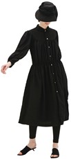 Comme des Garcons CdG Black Polyester Midi Dress 212937